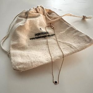 14k Rose Gold Solitaire Black Diamond Hortense bracelet